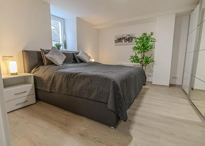 Fewomo Stilvolles Eg Appartment, Brauneberg, 4 Pers, Boots Slipanlage, Moselradweg, Seniorengerecht 布劳讷贝格